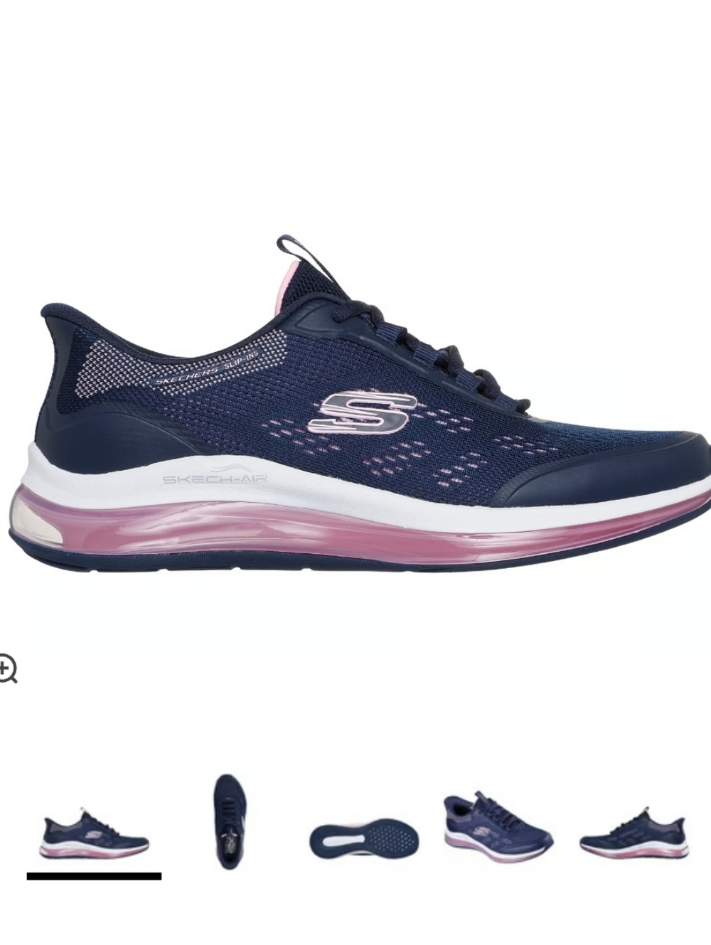 Skechers Navy and Pink Women's Athletic Shoe